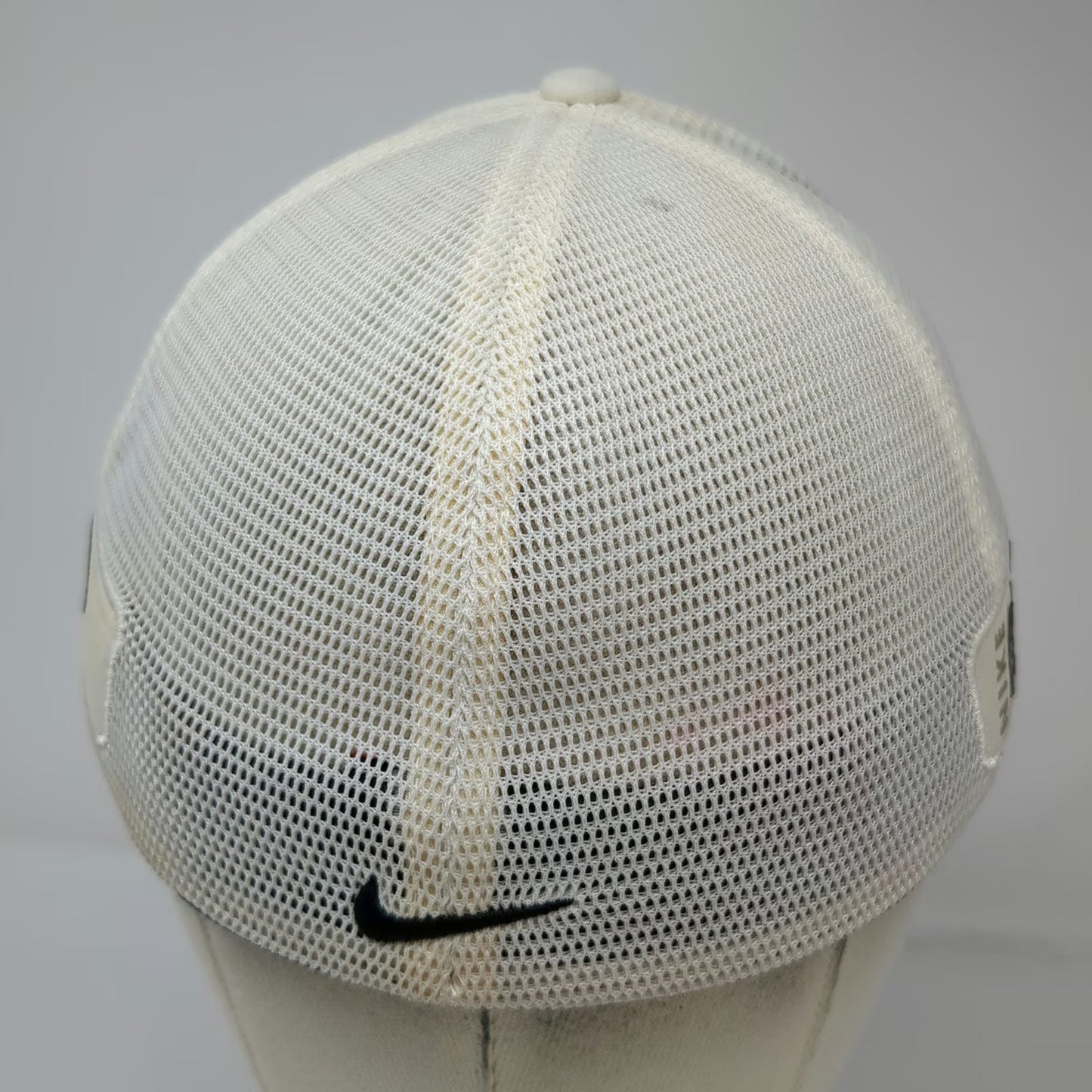 Nike Baseball Cap White One Size Mesh Back RZN Golf Swoosh Performance Hat