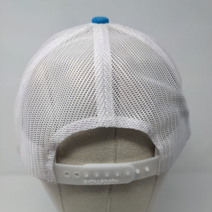 Komatsu Snapback Trucker Hat Blue OSFA Adjustable Mesh Back 6 Panel Richardson