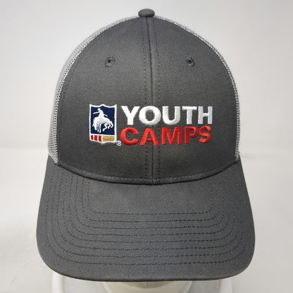 The Game Trucker Hat Gray One Size PRCA Youth Camps Rodeo Starts Here Snapback