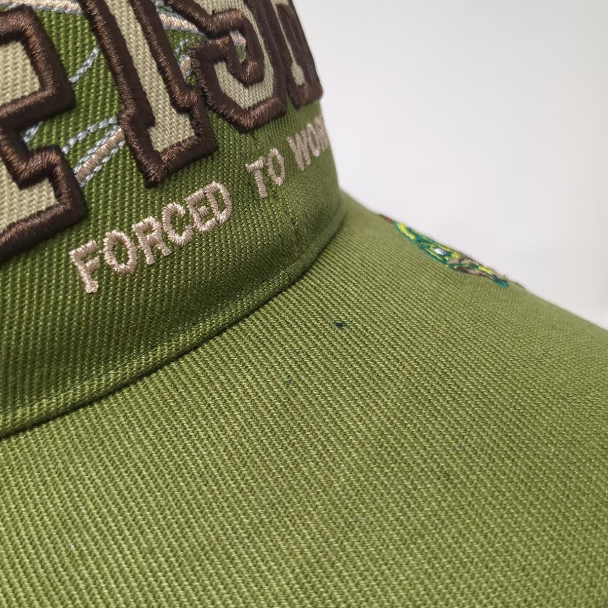 Black Eagle Trucker Hat Green One Size Fish Graphic Born To Fish Slogan Mesh