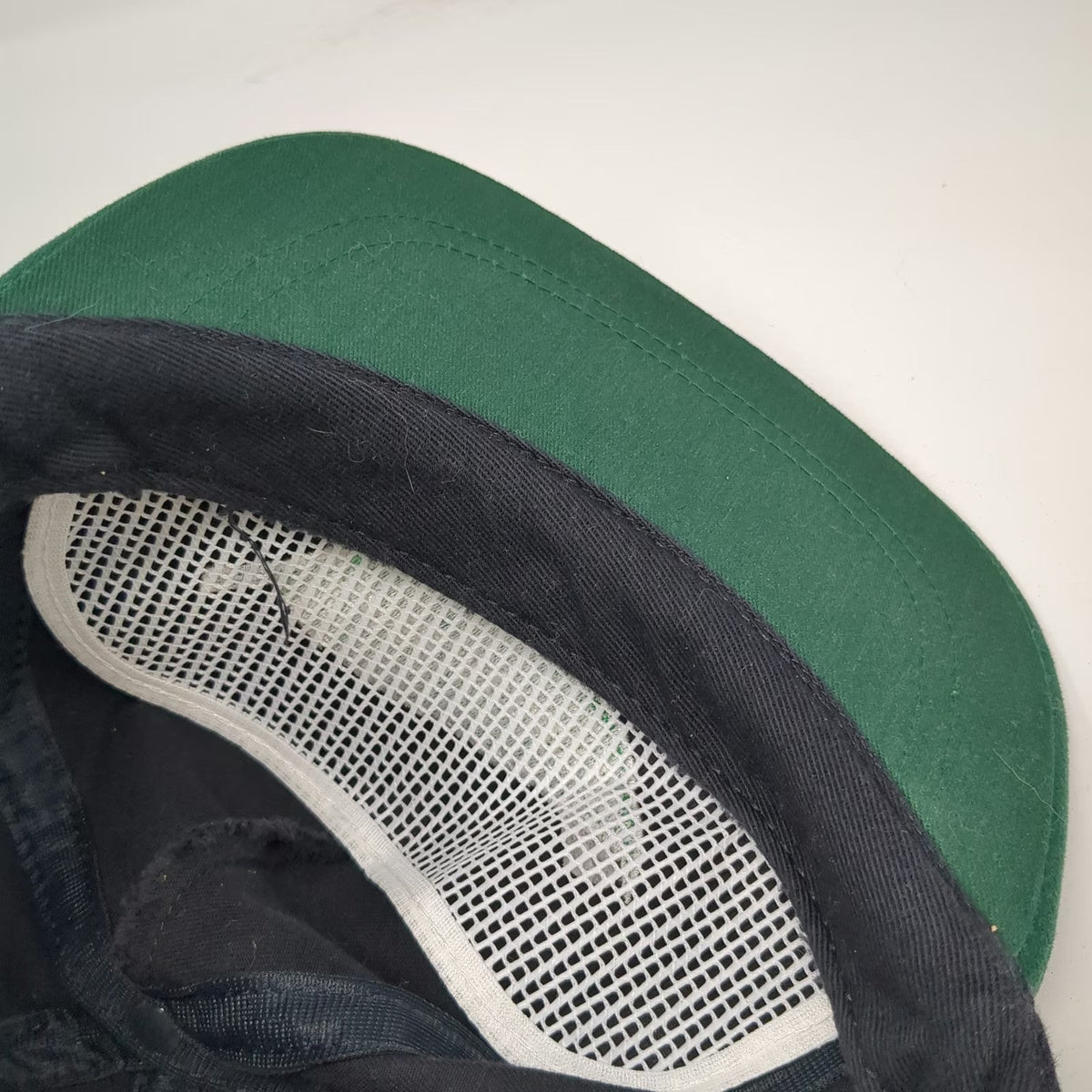 hhn 5 Panel Blue Green One Size Slideback Labbeemint Leaf Logo USA Made Hat