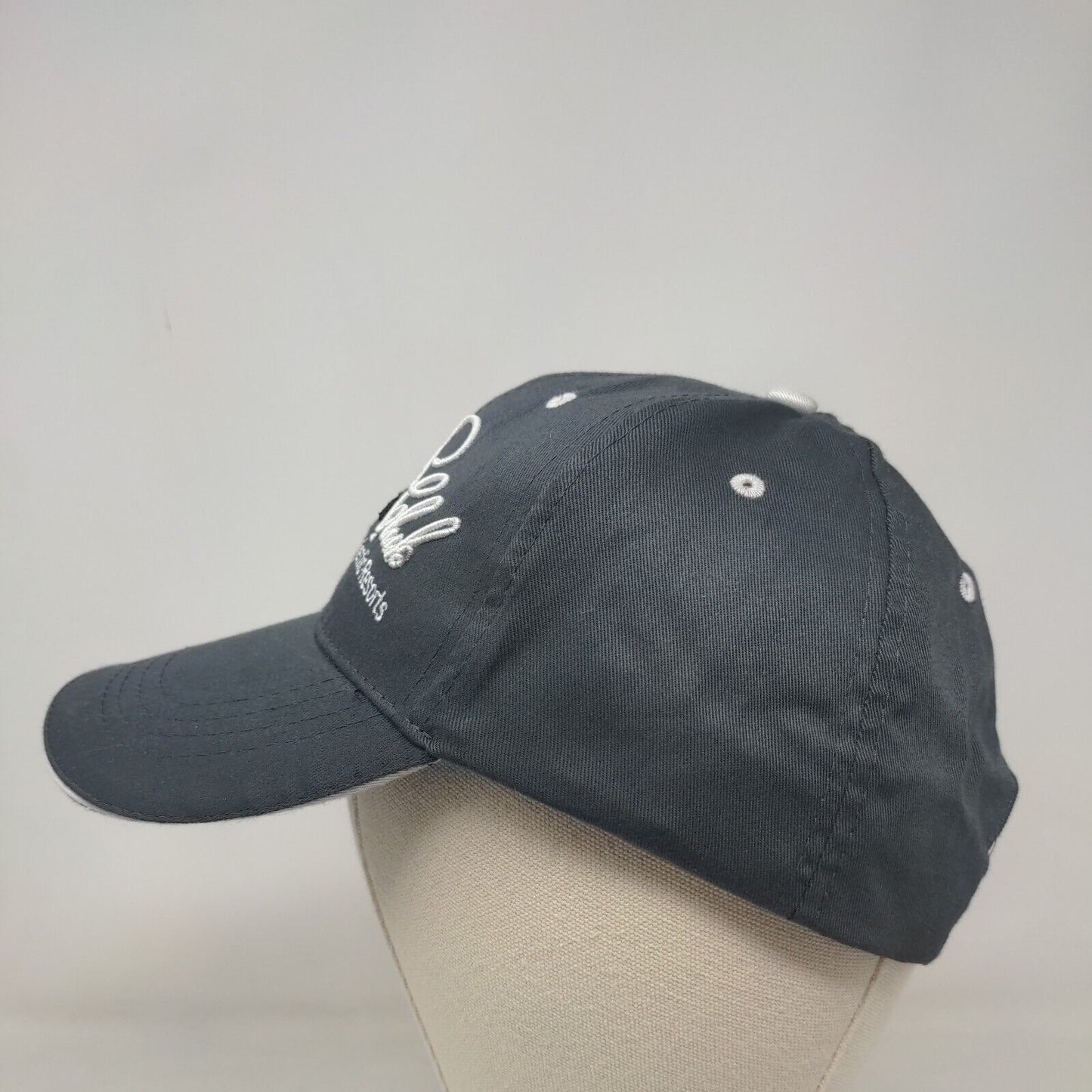 Elegance Club by Majestic Resorts Slideback Hat Gray One Size Embroidered