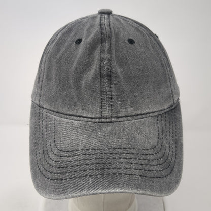 Unbranded Slideback Baseball Cap Gray One Size Adjustable 6 Panel Blank