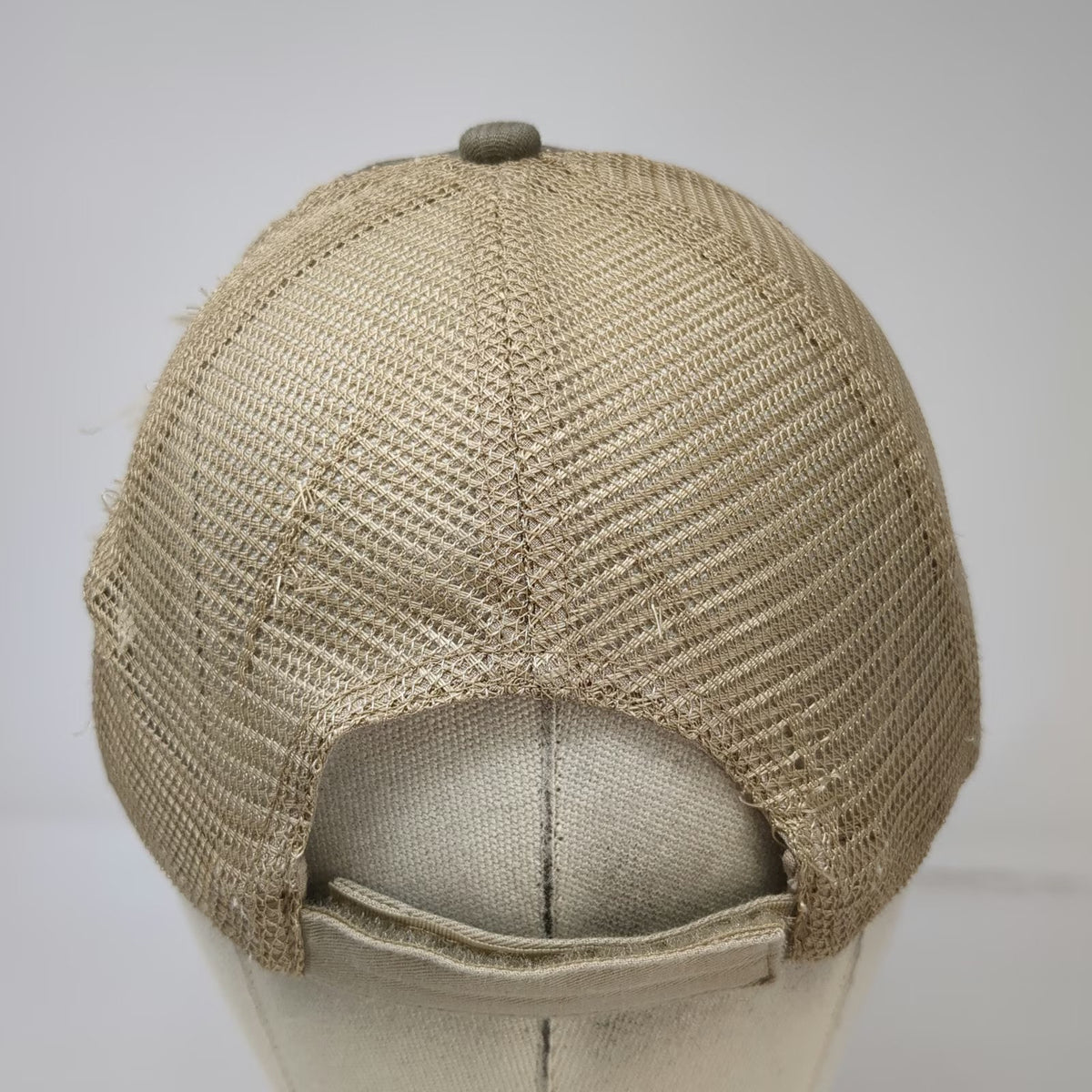 Royal Resortwear Baseball Cap Gray Beige One Size Anna Maria Island Patch Mesh