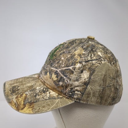 Signatures Strapback Hat Camouflage One Size Adjustable Vented Holes 6 Panel