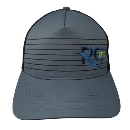 RC 1917 Adult Snapback Trucker Hat Gray OS Adjustable Mesh Back Outdoor Cap