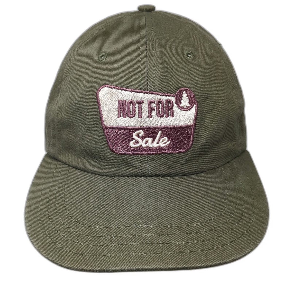 Unionwear Baseball Cap Green One Size Not For Sale Patch Slideback USA Hat Twill