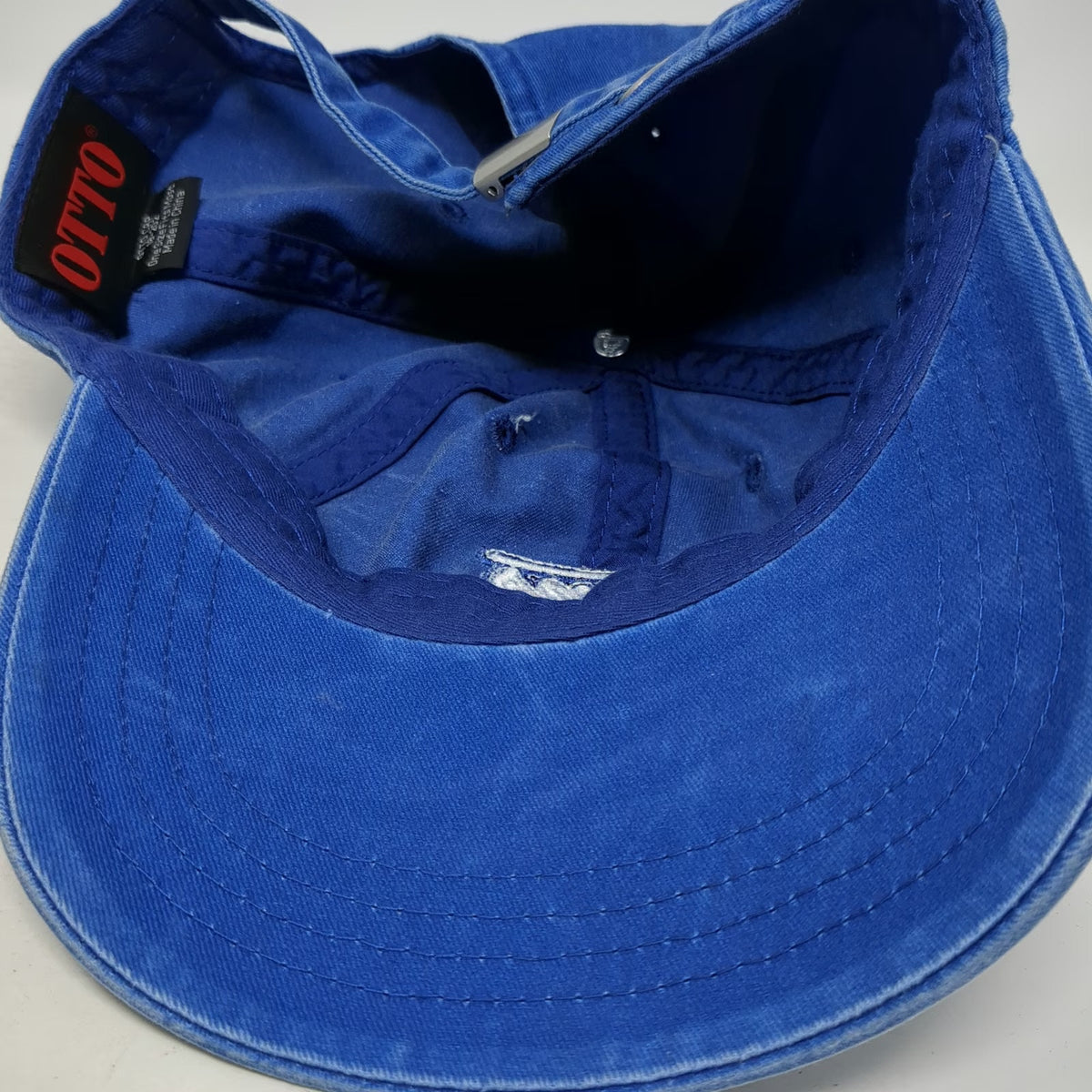 Vans Blue One Size Baseball Cap Adjustable Cotton Embroidered Script Logo Hat