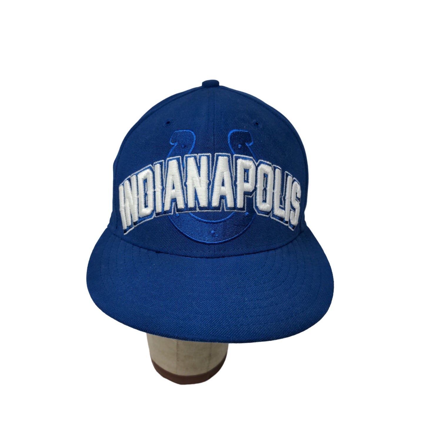 NFL Indianapolis Colts New Era 59Fifty Fitted Hat Size 7 1/8 Blue Embroidered