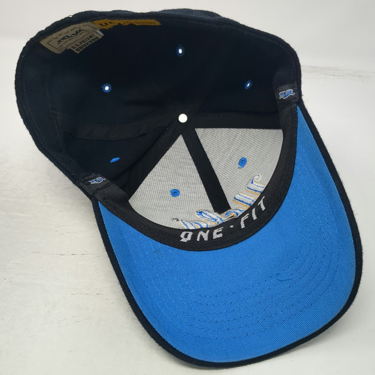 UCLA Bruins NCAA Top of the World Hat Black Blue Gold One Size Stretch Fit OS