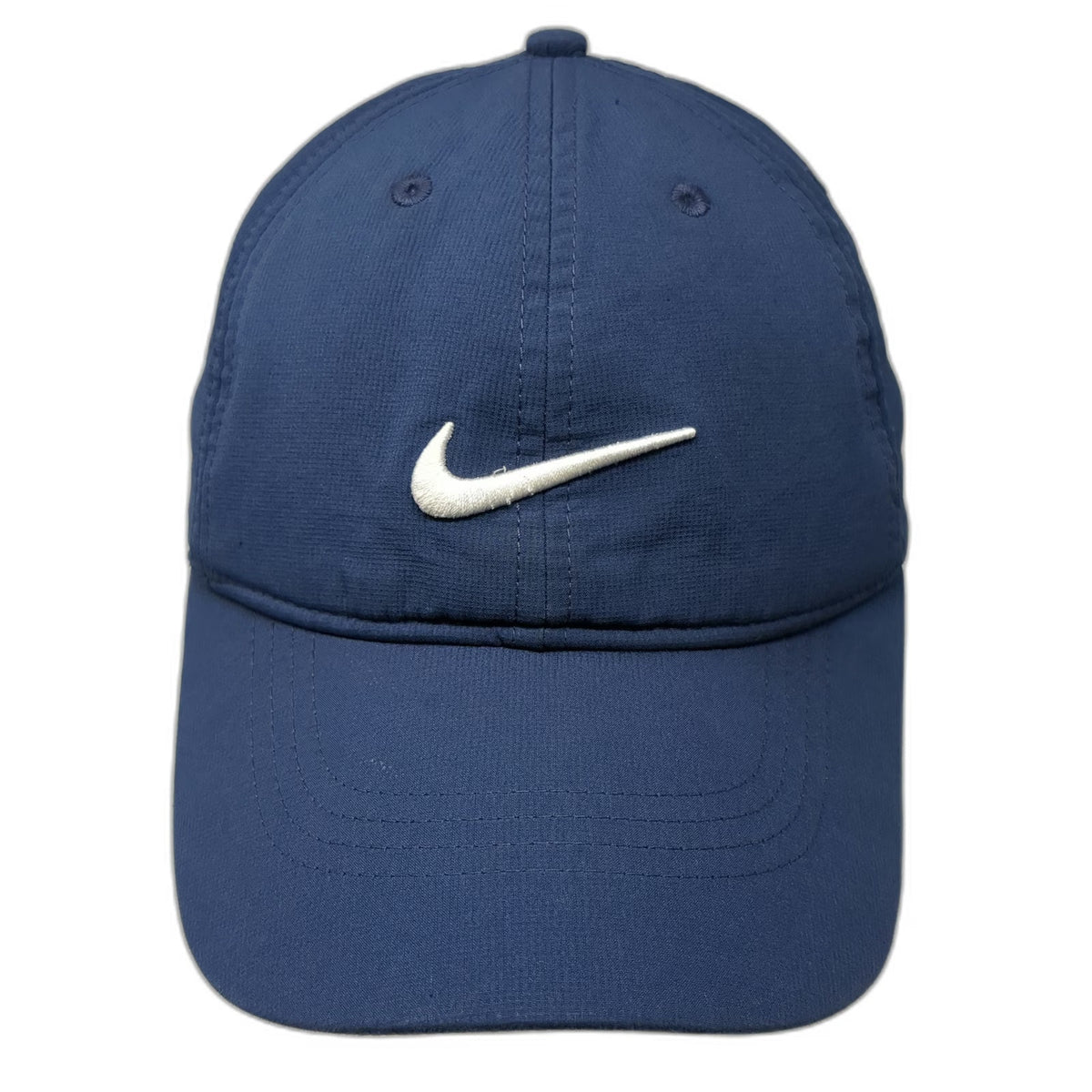 Nike Blue Baseball Cap One Size Strapback Embroidered Swoosh Logo Athletic Hat
