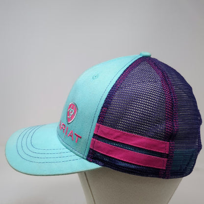 Ariat Trucker Hat Blue One Size Mesh Snapback Equestrian Western Pink Purple