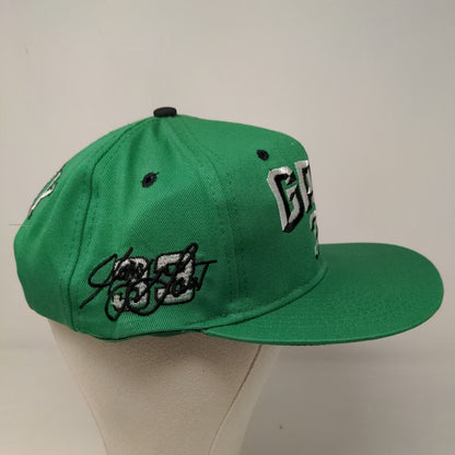 Checkered Flag Men's Snapback Hat Green Harry Grant #33 Embroidered Logo
