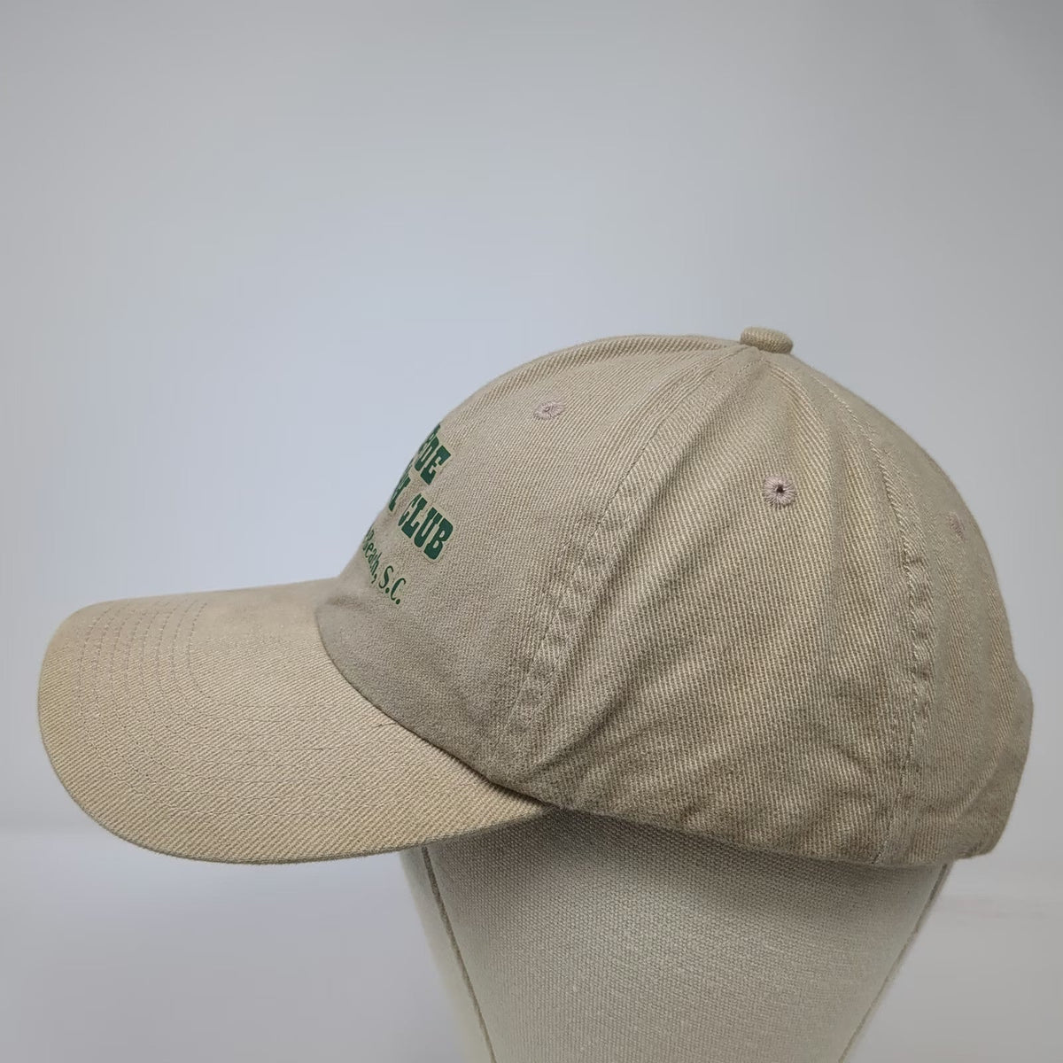 Head-A-Toe Baseball Cap Beige One Size Riptide Beach Club Myrtle Beach S.C. Hat