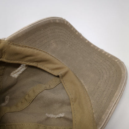 David And Young Slideback Hat Tan One Size Adjustable Distressed 6 Panel
