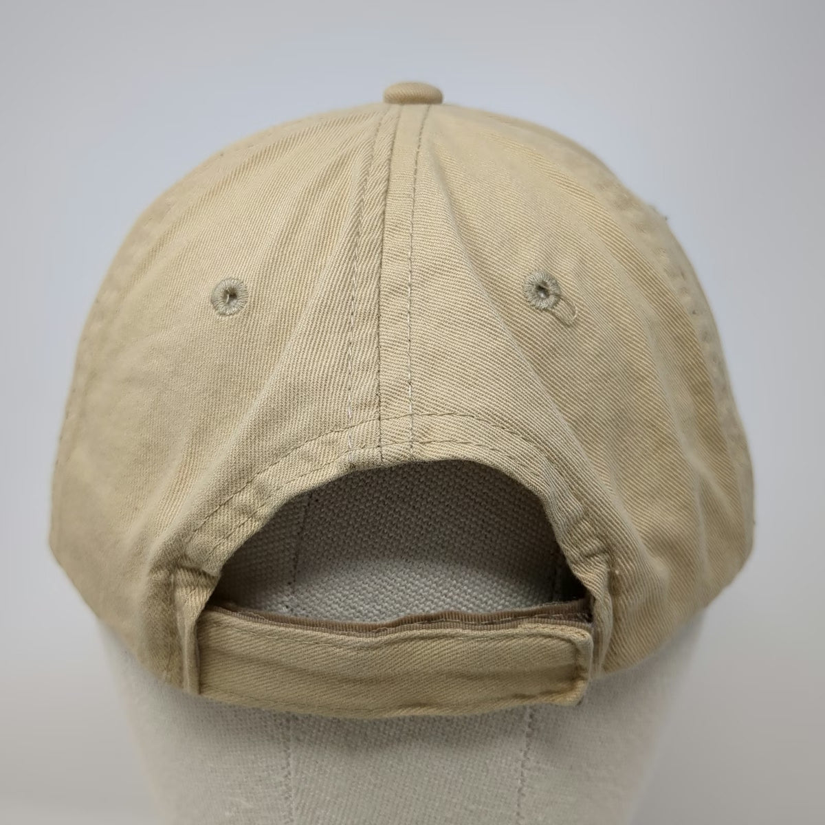 RaceTrac Gas Station Logo Baseball Cap Beige One Size Strapback Cotton Hat
