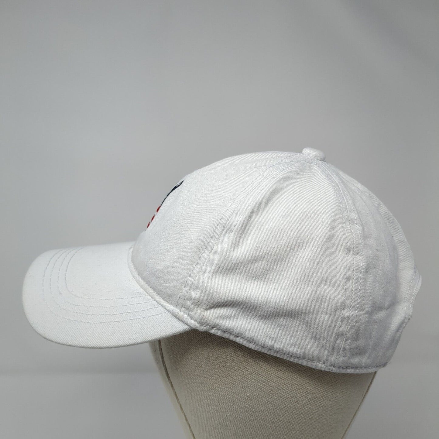 Peace Sign Slideback Hat White One Size Embroidered Patriotic David And Young