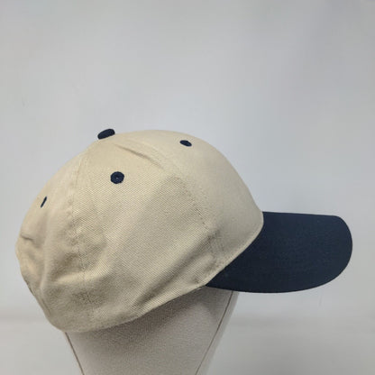 Otto Strapback Hat Tan OSFM Adjustable Colorblock 6 Panel Blank