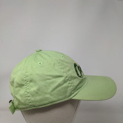 Curves Slideback Hat Green One Size Adjustable Embroidered 6 Panel Cotton