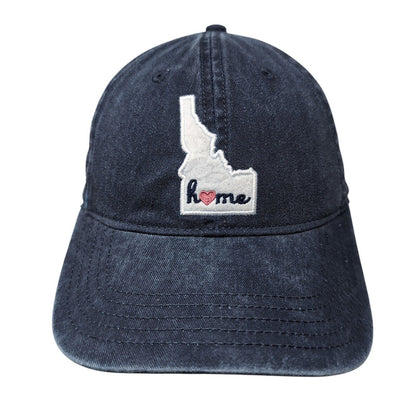 Home Idaho Slideback Hat Blue OSFM Adjustable Embroidered 6 Panel Home Free