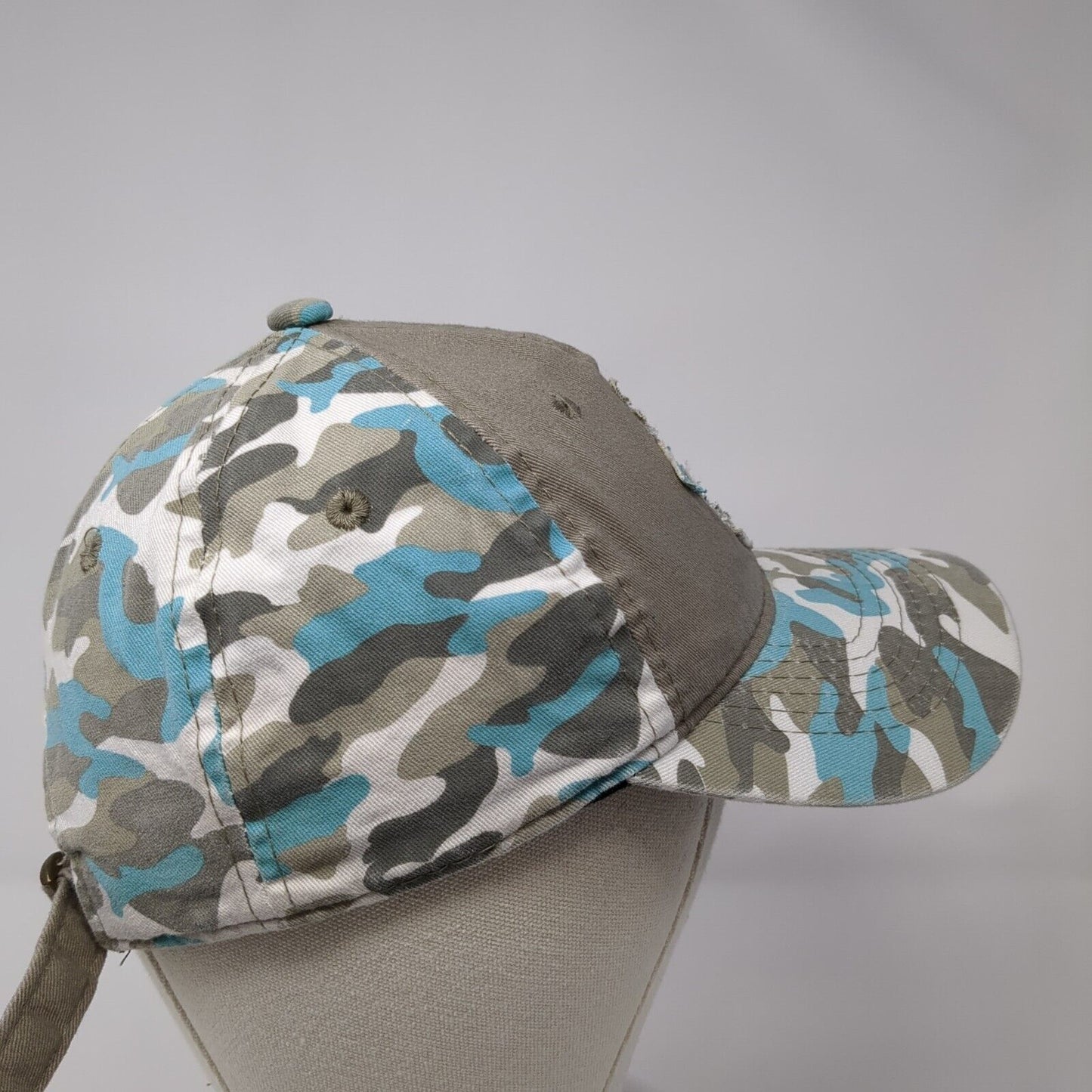 Patch Cross Women's Slideback Hat Camouflage OS Ladies Fit Outdoor Cap