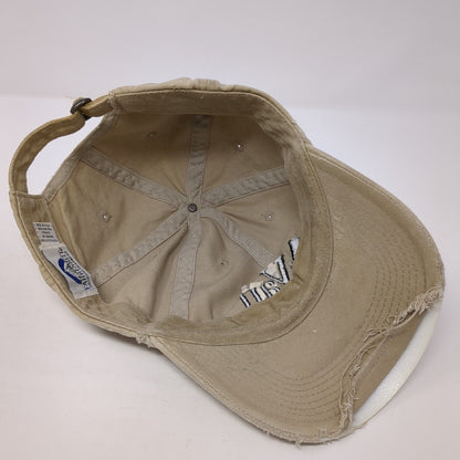 Vail Slideback Hat Tan One Size Adjustable Embroidered Fahrenheit