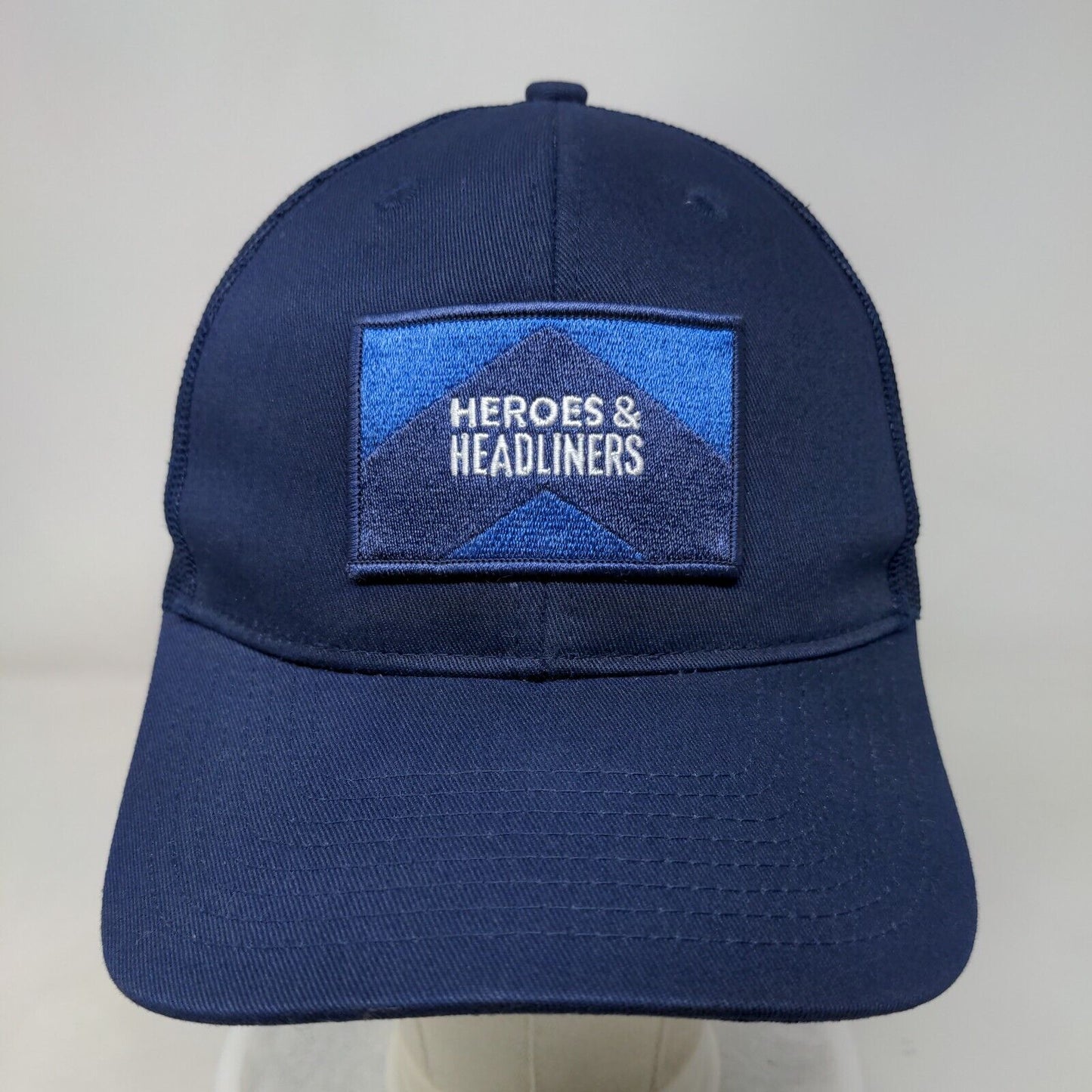Heroes & Headliners Mesh Back Trucker Hat Blue One Size Port Authority