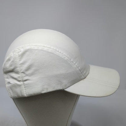 Nike Baseball Cap White One Size Golf Swoosh Hat Elastic Back Cotton Blend