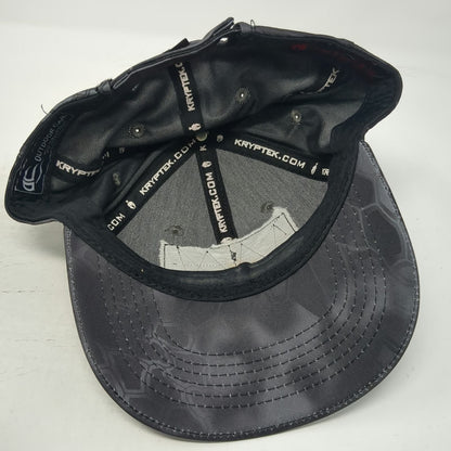 Kryptek Baseball Cap Black OSFM Spartan Helmet American Flag Camo Strapback Hat