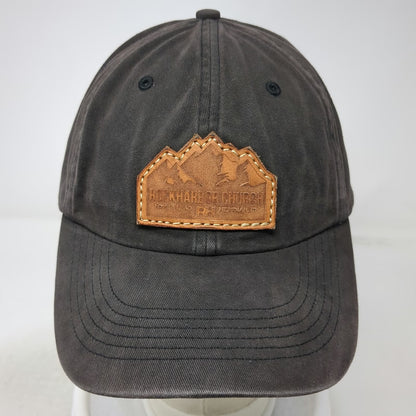 Richardson Baseball Cap Black One Size Rockharbor Church Leather Patch Hat Idaho