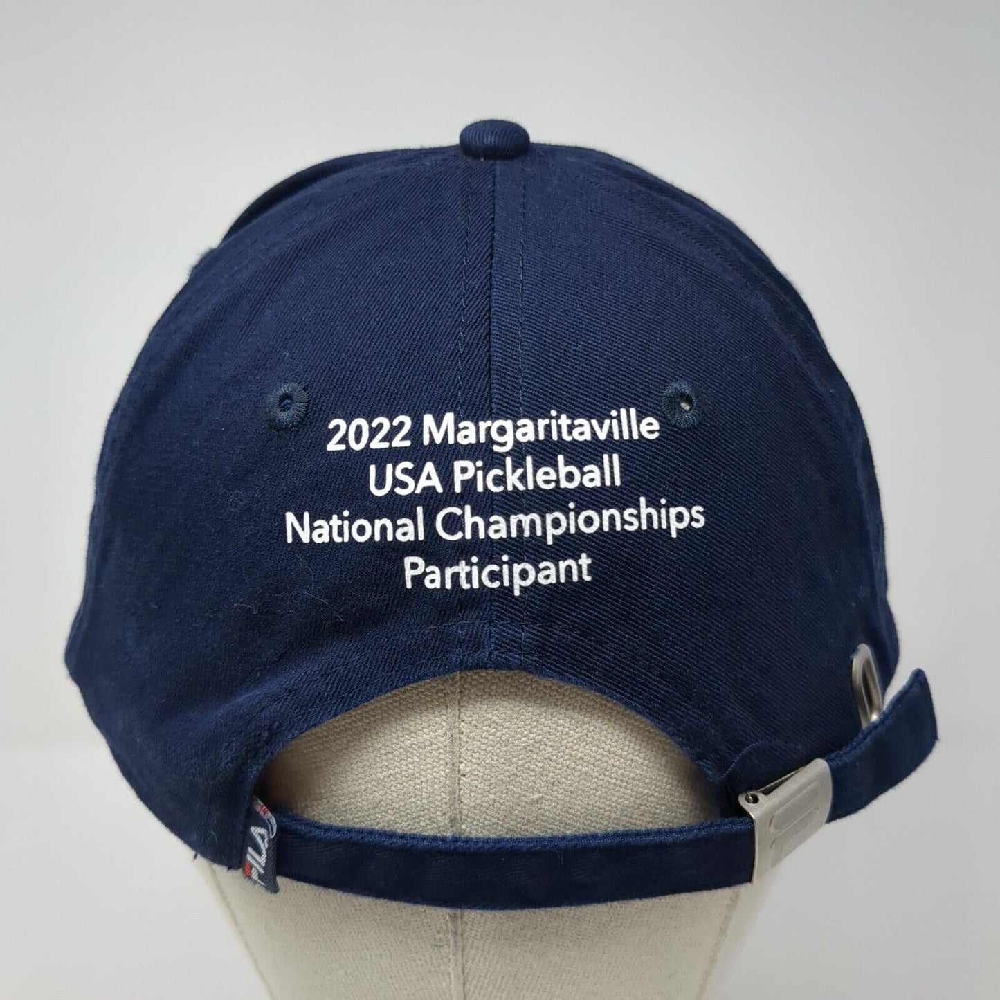 FILA 2022 Margaritaville USA Pickleball Championship Slideback Hat Blue One Size
