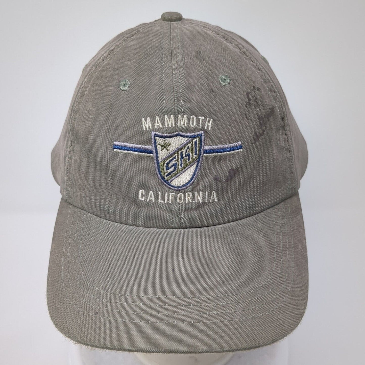 Mammoth Ski California Slideback Hat Green One Size Ouray Adjustable