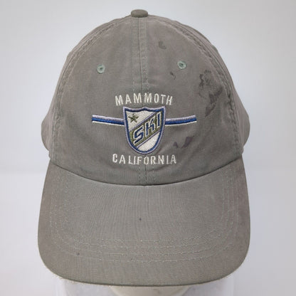 Mammoth Ski California Slideback Hat Green One Size Ouray Adjustable