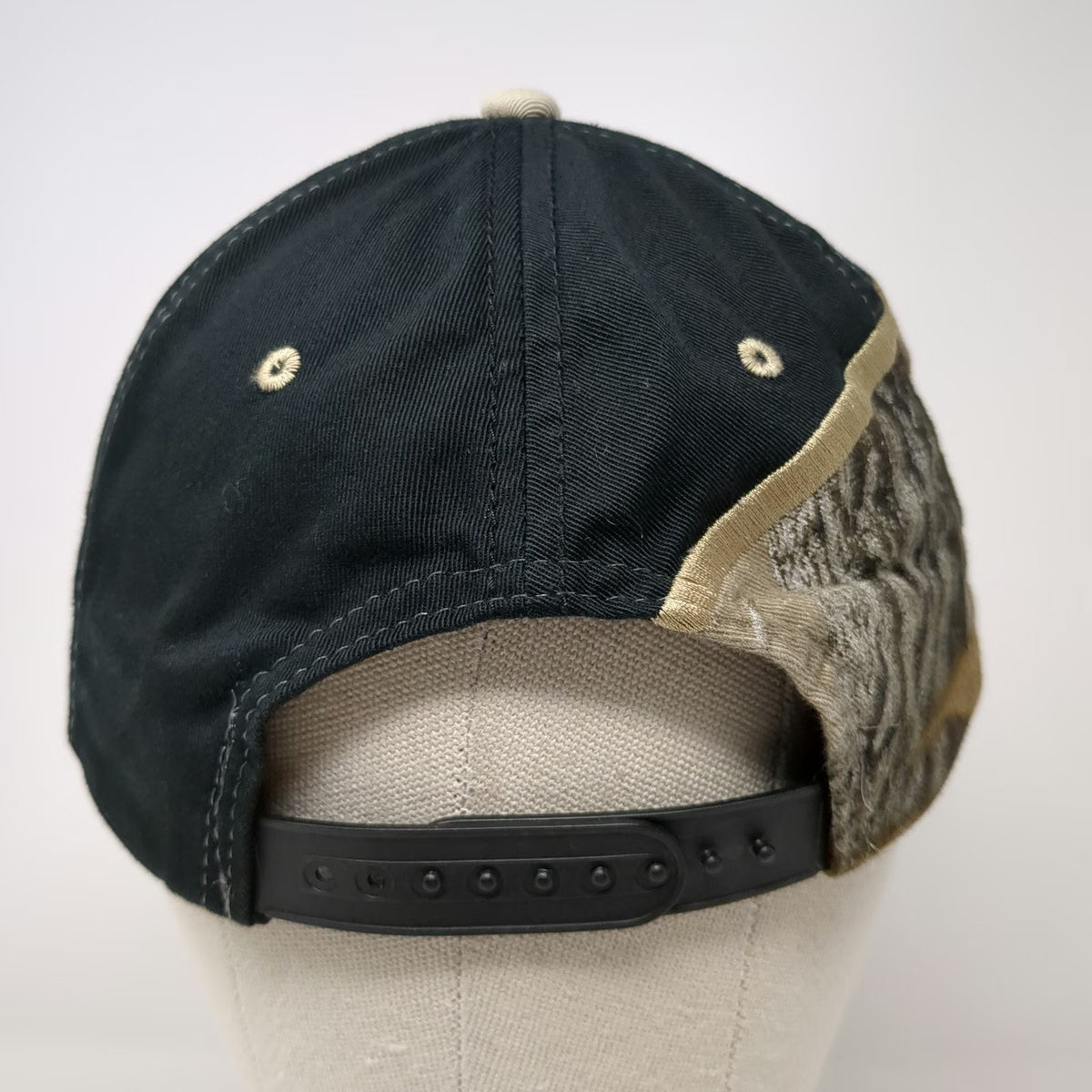 Kudzu Snapback Hat Black Camo One Size North American Hunting Club Eagle Logo