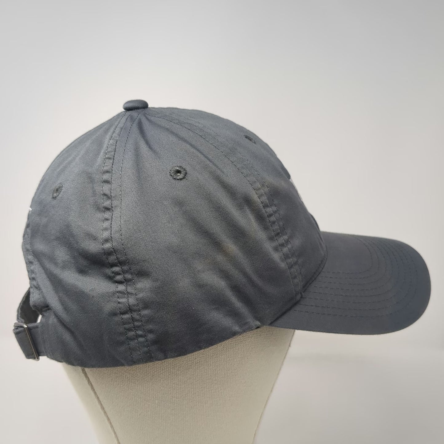 Nike Baseball Cap Gray One Size Dri-Fit Heritage86 Slideback Draft Kings Hat