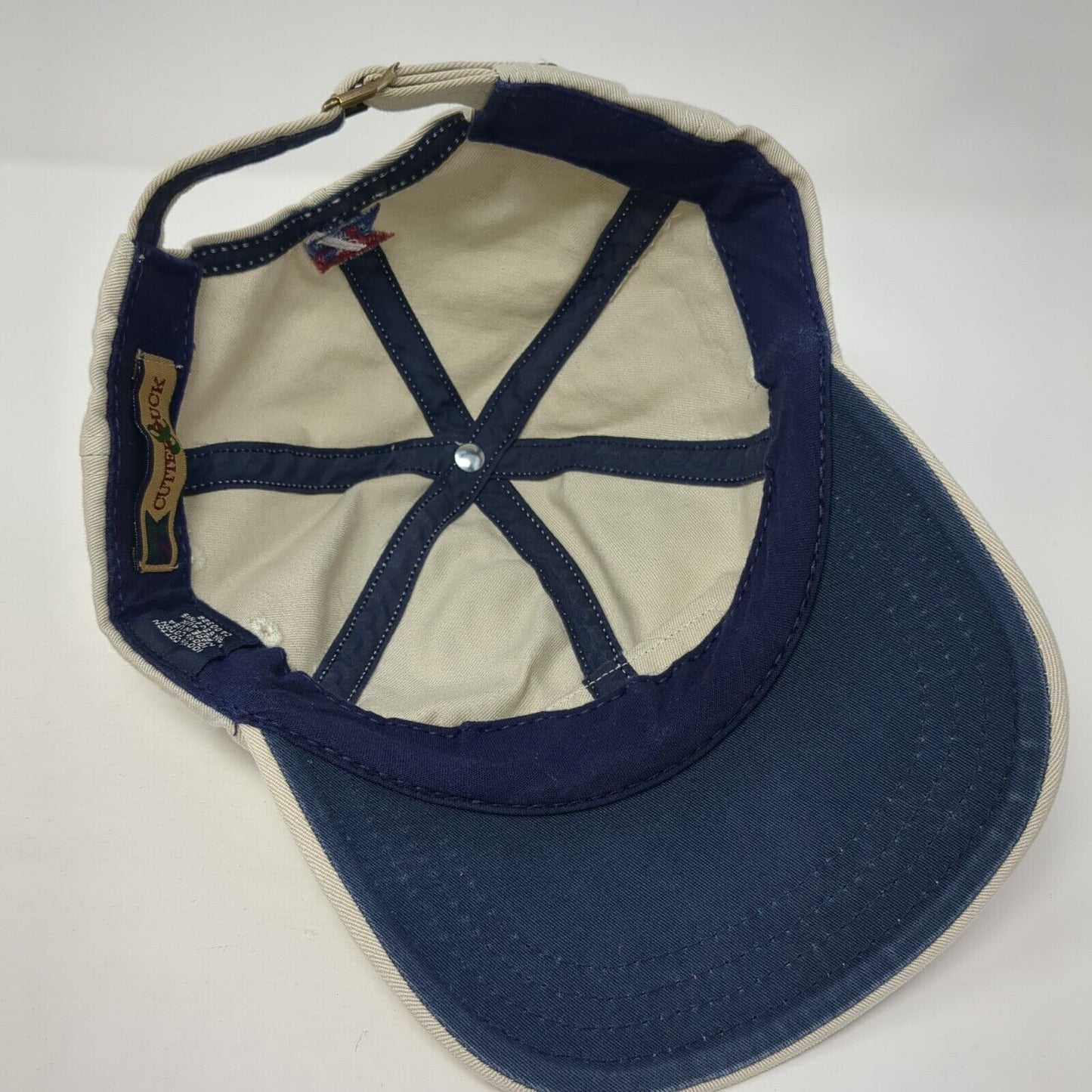 Cutter & Buck Patch Slideback Hat Tan One Size Adjustable 6 Panel