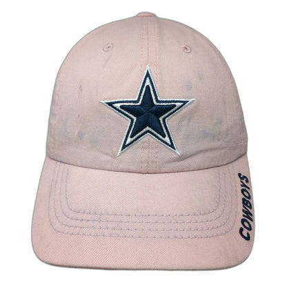 Dallas Cowboys NFL Authentic Pink Blue Hat One Size Cap Star Logo Slideback