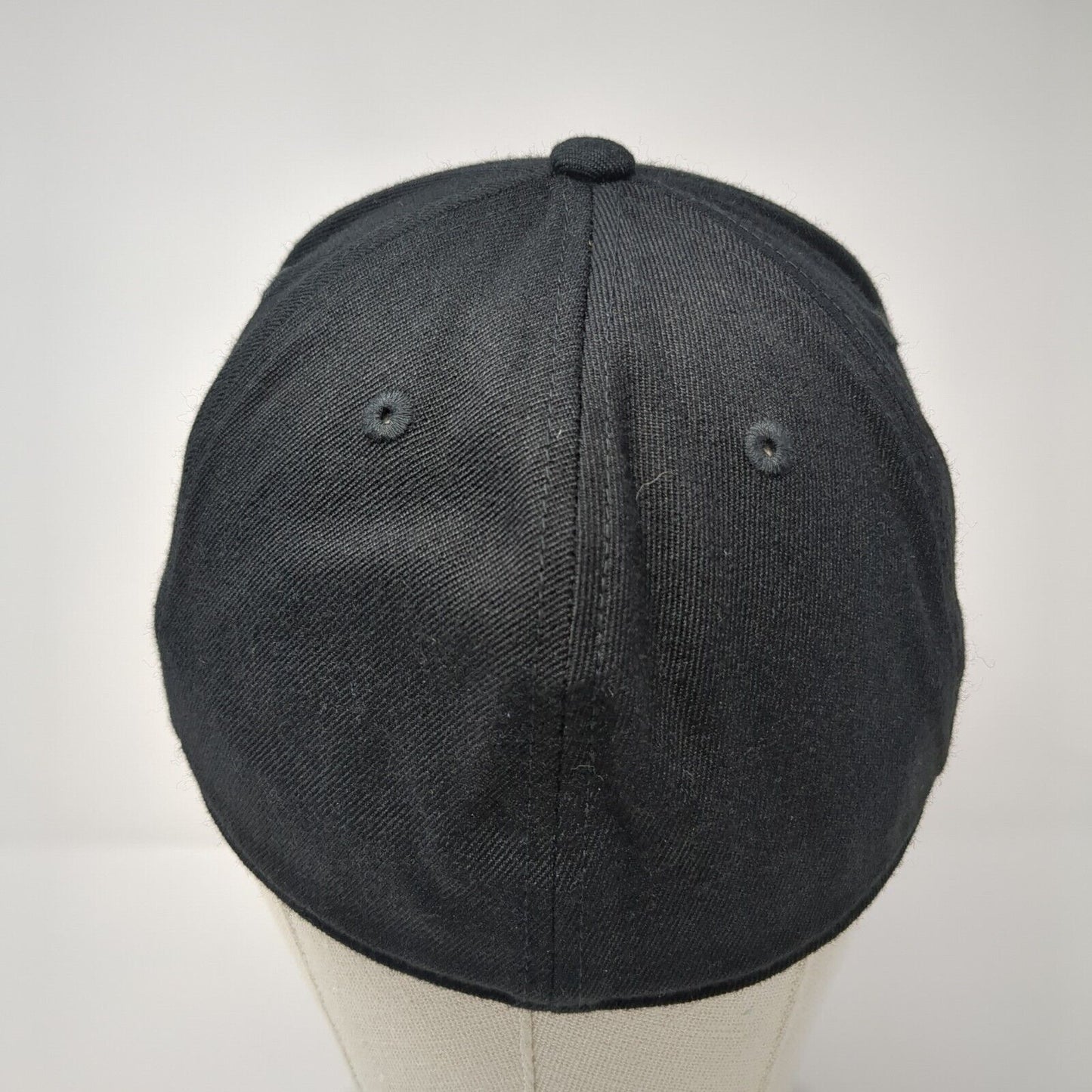 Bishop Kelly 210 Fitted Hat Black S/M Embroidered 6 Panel Port Authority