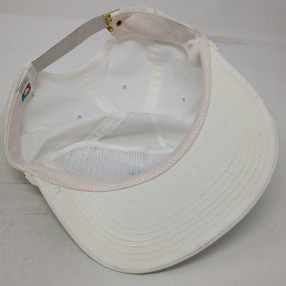 M & B Headwear Trucker White Vintage Hat Hewlett Packard Rope Made in USA Strap