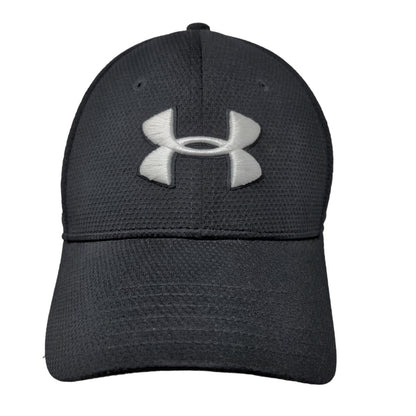 Under Armour Men's Snapback Hat Black Size OSFA Embroidered Logo 100% Polyester