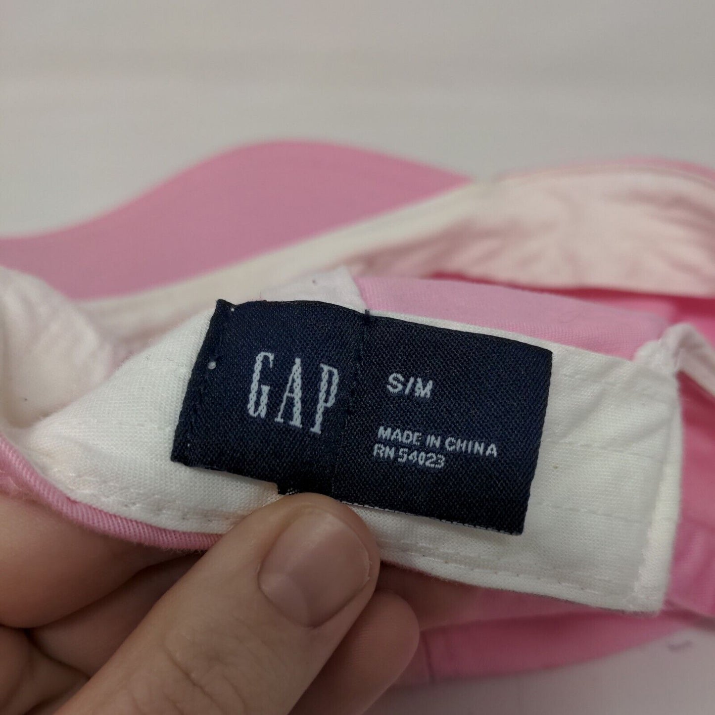 GAP Women's Slideback Hat Pink Size S/M Blank 100% Cotton Adjustable