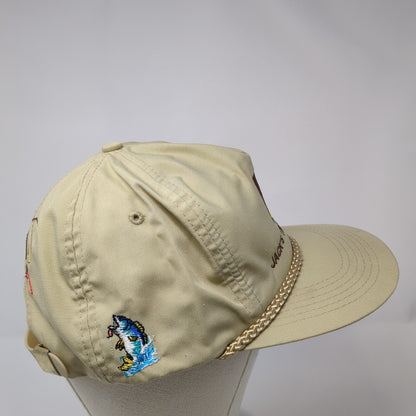 Jack's Tire & Oil Inc Slideback Hat Tan OS Adjustable Embroidered Rope Headtotoe