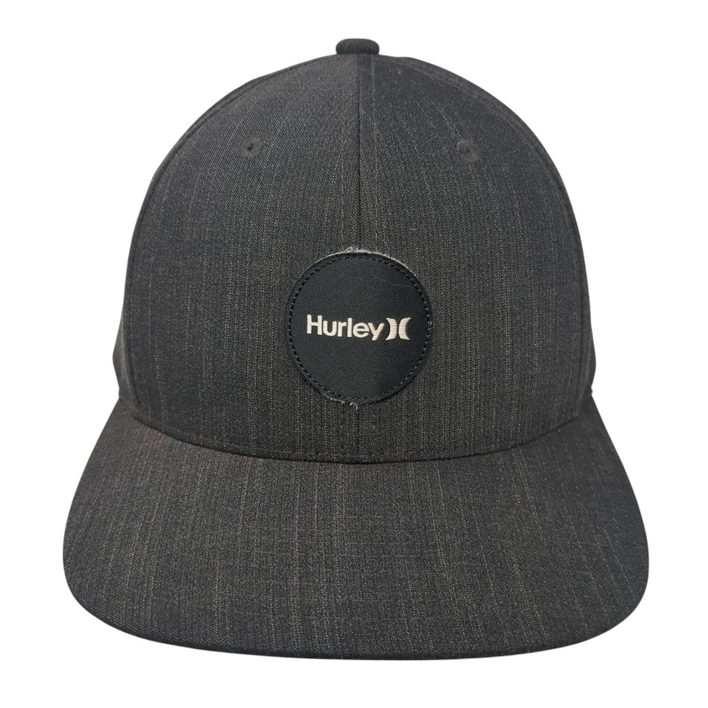 Hurley Snapback Hat Black One Size Adjustable 6 Panel The Classics Yupoong