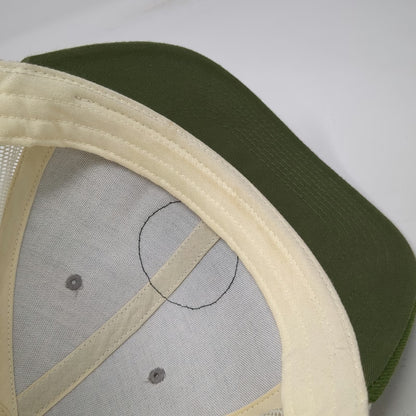 Agent of Frontier Trading Trucker Hat Gray Green White One Size Fort Desolation
