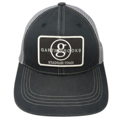 Garth Brooks Stadium Tour Trucker Hat Black Gray One Size Mesh Snapback Series