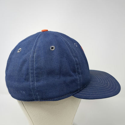 New Era Baseball Cap Blue One Size G Embroidered Green Under Brim Fitted Hat