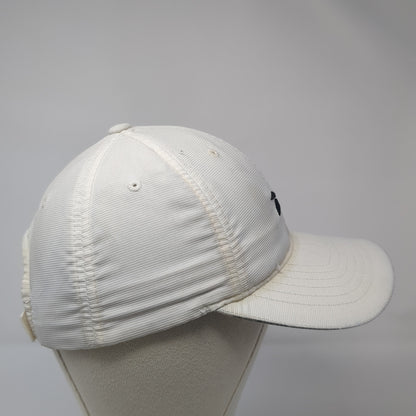 Reebok Strapback Baseball Cap White One Size Adjustable Embroidered 6 Panel