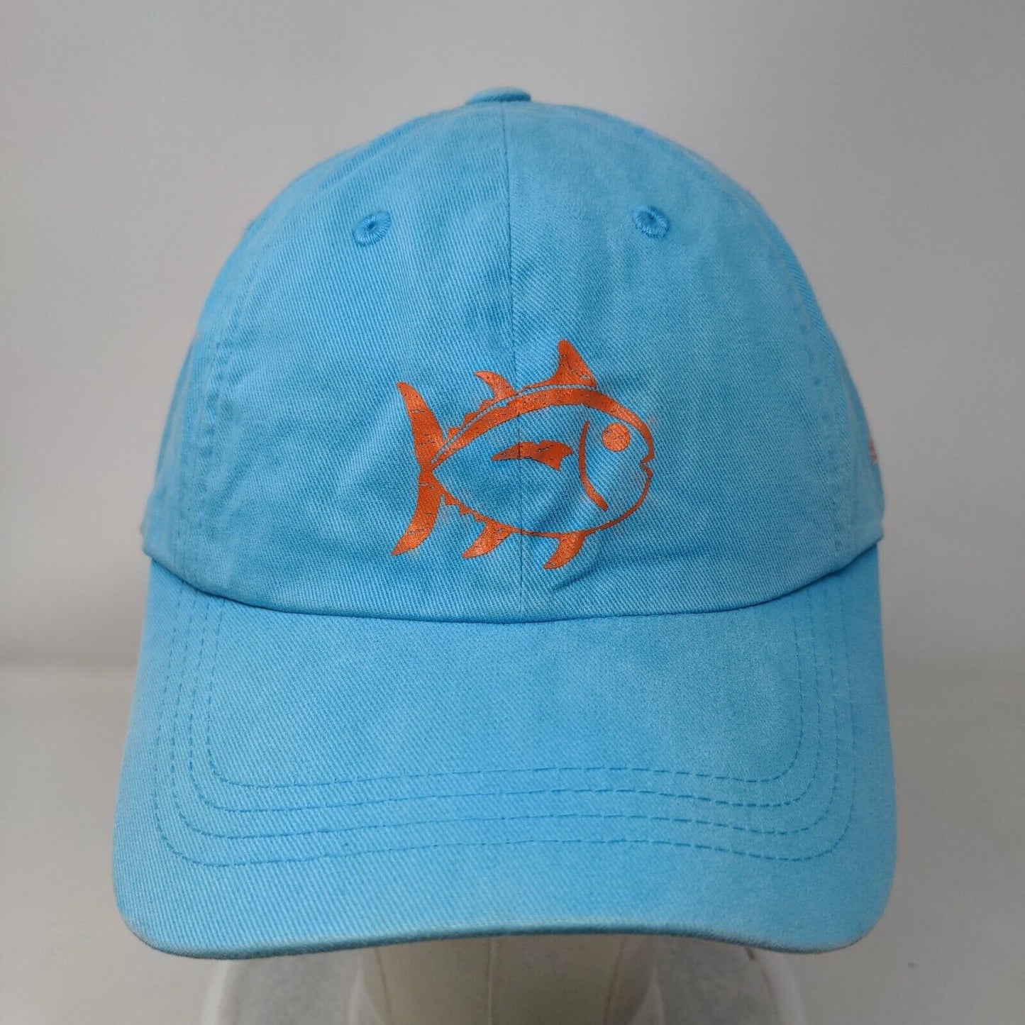Southern Tide Slideback Hat Blue One Size Adjustable Embroidered 5 Panel Cotton