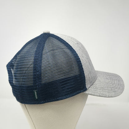 Legacy Trucker Hat Gray Blue One Size 1000 Islands New York Mesh Snapback Patch