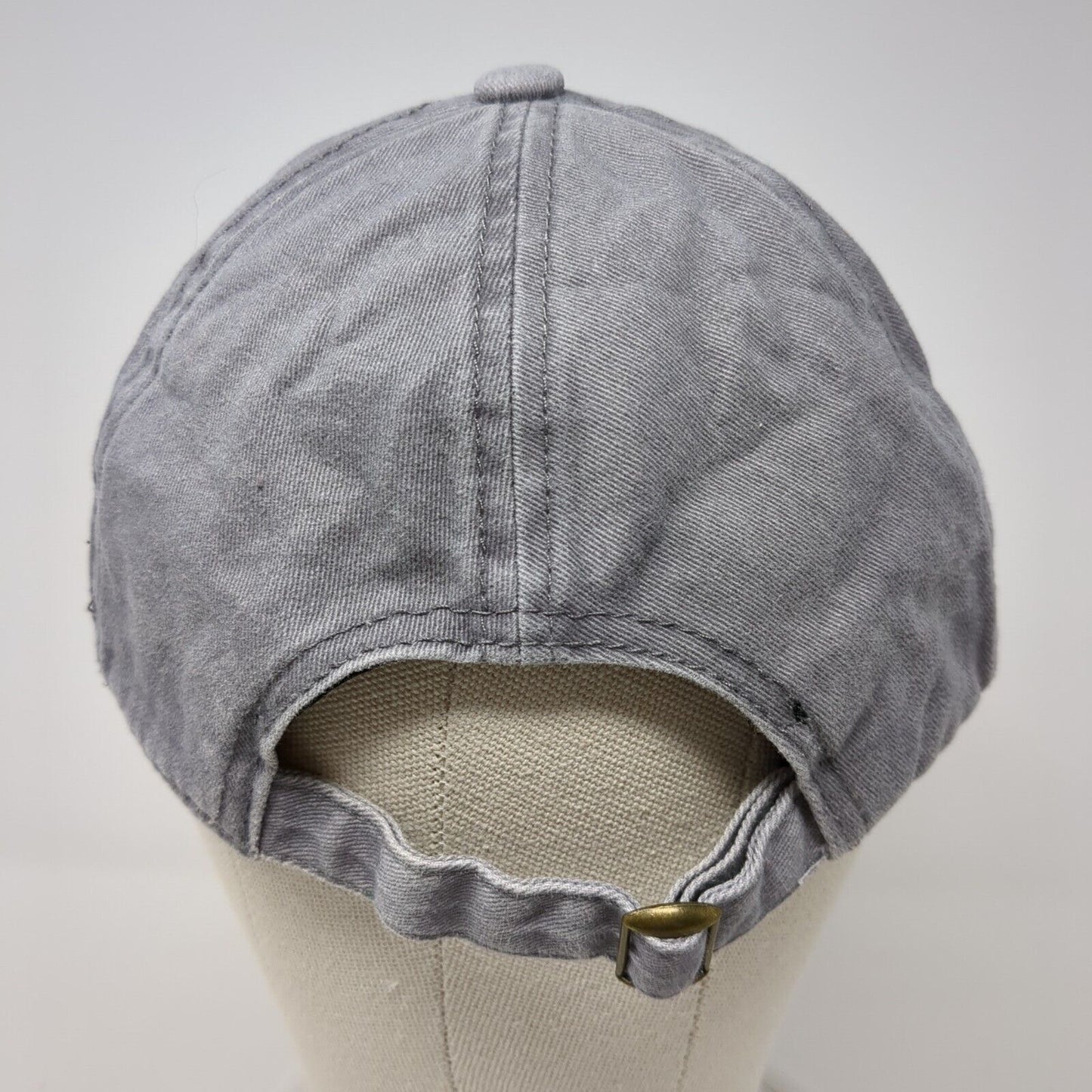 David And Young Slideback Hat Gray One Size Adjustable 6 Panel Blank